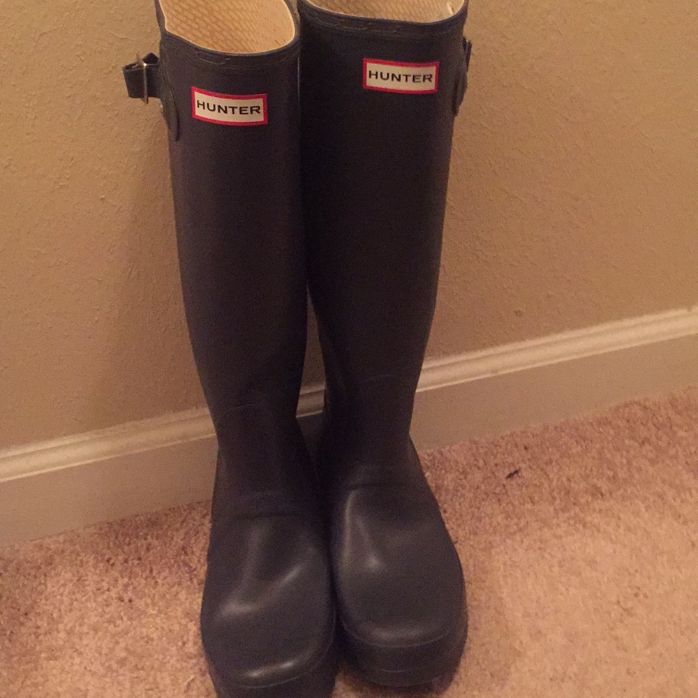 Matte Navy Hunter Rainboots - Picture 3 of 3